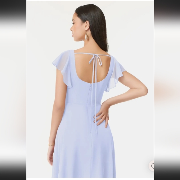 Azazie Bondi lavender bridesmaids dress with matching shawl - Picture 2 of 7